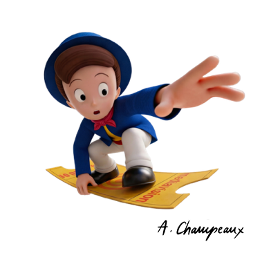 Le Petit Mineur, mascotte historique de Mediavision